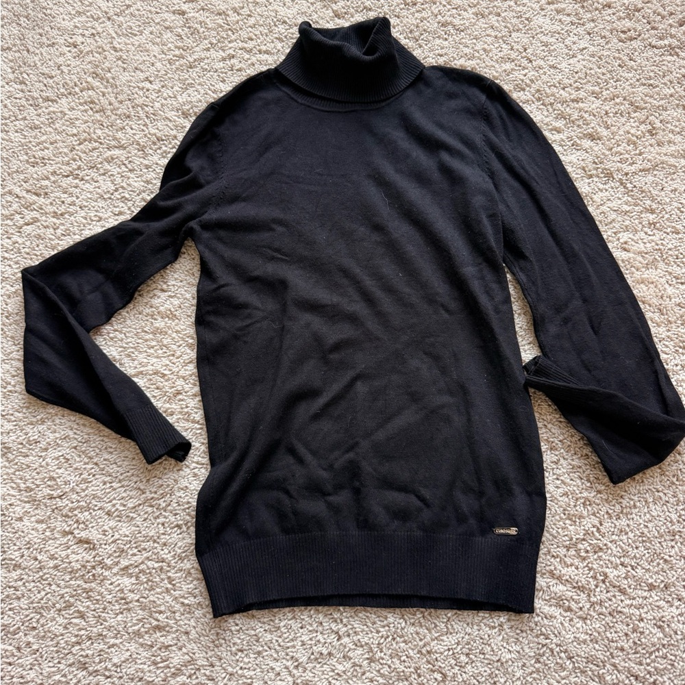 Calvin Klein Classic Black Turtleneck Sweater